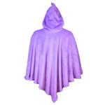 Poncho Manta Lilás com Capuz