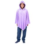 Poncho Manta Lilás com Capuz