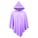 Poncho Manta Lilás com Capuz