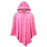 Poncho Manta Rosa com Capuz