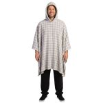 Poncho Manta Cinza com Capuz