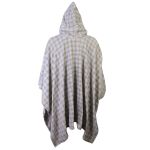 Poncho Manta Cinza com Capuz