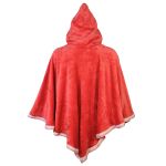 Poncho Manta Vermelho com Capuz