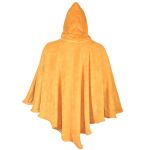 Poncho Manta Mostarda com Capuz