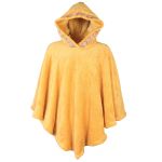 Poncho Manta Mostarda com Capuz
