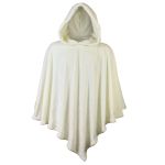 Poncho Manta Amarelo Claro com Capuz