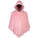 Poncho Manta Rose com Capuz