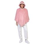 Poncho Manta Rose com Capuz