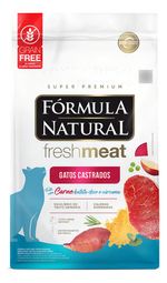 Ração Fórmula Natural Fresh Meat Gatos Castrados Carne 1kg