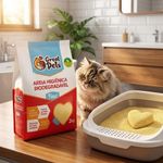Areia Biodegradável De Milho E Mandioca Fina Great Pets 2kg