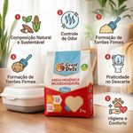 Areia Biodegradável De Milho E Mandioca Fina Great Pets 2kg
