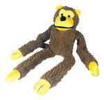 Brinquedo Pet - Macaco De Pelúcia Chalesco Marrom-escuro