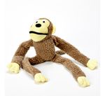Brinquedo Pet - Macaco De Pelúcia Chalesco Marrom-escuro