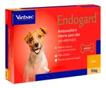 Endogard Vermífugo Cães 10 Kg 6 Comprimidos Virbac Vermelho