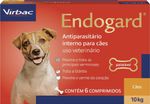 Endogard Vermífugo Cães 10 Kg 6 Comprimidos Virbac Vermelho