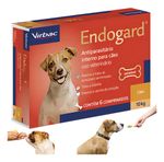 Endogard Vermífugo Cães 10 Kg 6 Comprimidos Virbac Vermelho