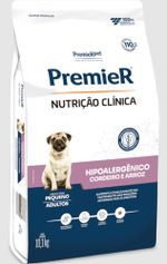 Premier Nutrição Clínica Hipoalergênico Para Cães Adultos Porte Pequeno Sabor Cordeiro E Arroz 10,1kg