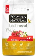 Ração Fórmula Natural Fresh Meat Gatos Castrados Carne 1kg