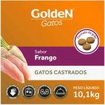 Ração Golden Gatos Adultos Castrados Sabor Frango 10kg