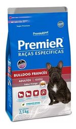 Ração Premier Cães Adulto Raça Bulldog Francês Frango 2,5kg