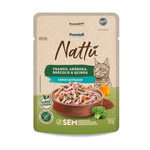 Ração Úmida Premier Nattu Frango e Abóbora Gatos Castrados Sachê 70 G