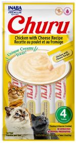 Petisco Churu Galinha e Queijo para Gatos 56G