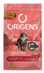 Ração Origens Gatos Adultos Carne 3KG