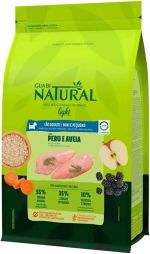 Ração Natural Light Cão Adulto Mini Pequeno Peru Aveia 2,5KG