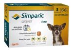 Antipulgas simparic 5 mg 3 comprimido (1,3 - 2,5 kg)