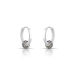 ARGOLA DE PRATA BOLA DE PAVE COM 130 ZIRCONES CRAVEJADOS 21429