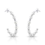 ARGOLA DE PRATA COM PÉROLAS 18421