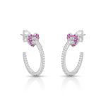 ARGOLA DE PRATA CORAÇÃO COM 102 ZIRCONES CRAVEJADOS 20764