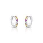 ARGOLA DE PRATA DELUXE 28 ZIRCONES CRAVEJADOS 22049