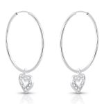 ARGOLA DE PRATA GD 20 ZIRCONES 20825