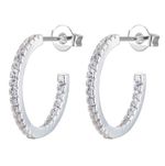 ARGOLA DE PRATA GR DO TRIO 72 ZIRCONES 3.3 CM 20777