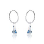ARGOLA DE PRATA PEQ 24 ZIRCONES 20834