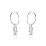ARGOLA DE PRATA PEQ 36 ZIRCONES 20840