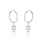 ARGOLA DE PRATA PEQ COM 10 ZIRCONES 20839