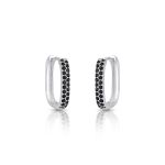 ARGOLA DE PRATA QUADRADA ALTURA 1.6CM E 48 NANO STONES CRAVEJADOS 21830