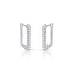 ARGOLA DE PRATA QUADRADA ALTURA 1.7CM E 124 ZIRCONES CRAVEJADOS 21832