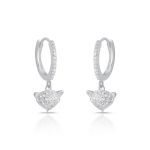 ARGOLA DE PRATA RAPOSA COM 66 ZIRCONES CRAVEJADOS 20769