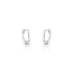 ARGOLA DE PRATA REDONDA 1.2 CM PEQUENA DO TRIO LISA 21366
