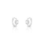 ARGOLA DE PRATA SOLITARIO E PAVE COM 26 ZIRCONES CRAVEJADOS 20955