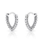 ARGOLA DE PRATA TRABALHADA COM 30 ZIRCONES CRAVEJADOS ENVELHECIDA 21102