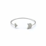 BRACELETE DE PRATA ESTILO SETA CZ 16969