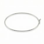 BRACELETE DE PRATA OVAL FIO REDONDO F130