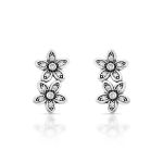 BRINCO DE PRATA BALI ESTRELA COM 24 ZIRCONES CRAVEJADOS 21078
