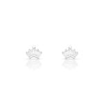 BRINCO DE PRATA COROA DELUXE COM 10 ZIRCONES CRAVEJADOS 21536
