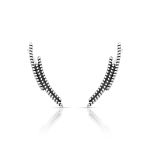 BRINCO DE PRATA EAR CUFF FIO TRIPLO DE PRATA BALI LISO 21351