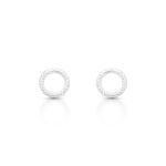 BRINCO DE PRATA LISO CÍCULO VAZADOS CÍCULO VAZADOS 9 MM 19516